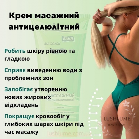 Крем масажний антицелюлітний "Баня Сауна Масаж" Вітекс