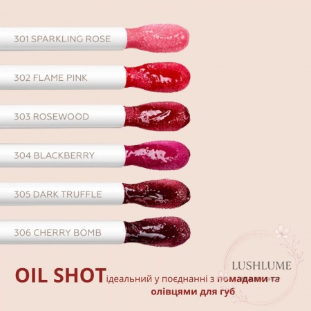 Масло-блеск для губ OIL SHOT volume & relax LUXVISAGE