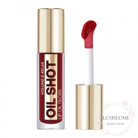Масло-блеск для губ OIL SHOT volume & relax LUXVISAGE