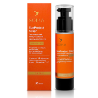 Крем для лица солнцезащитный увлажняющий с SPF 50 «SunProtect» Soika, 50 мл