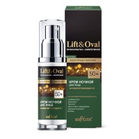 Крем ночной для лица “Активатор молодости” Lift&Oval 50+ Bielita 50 мл